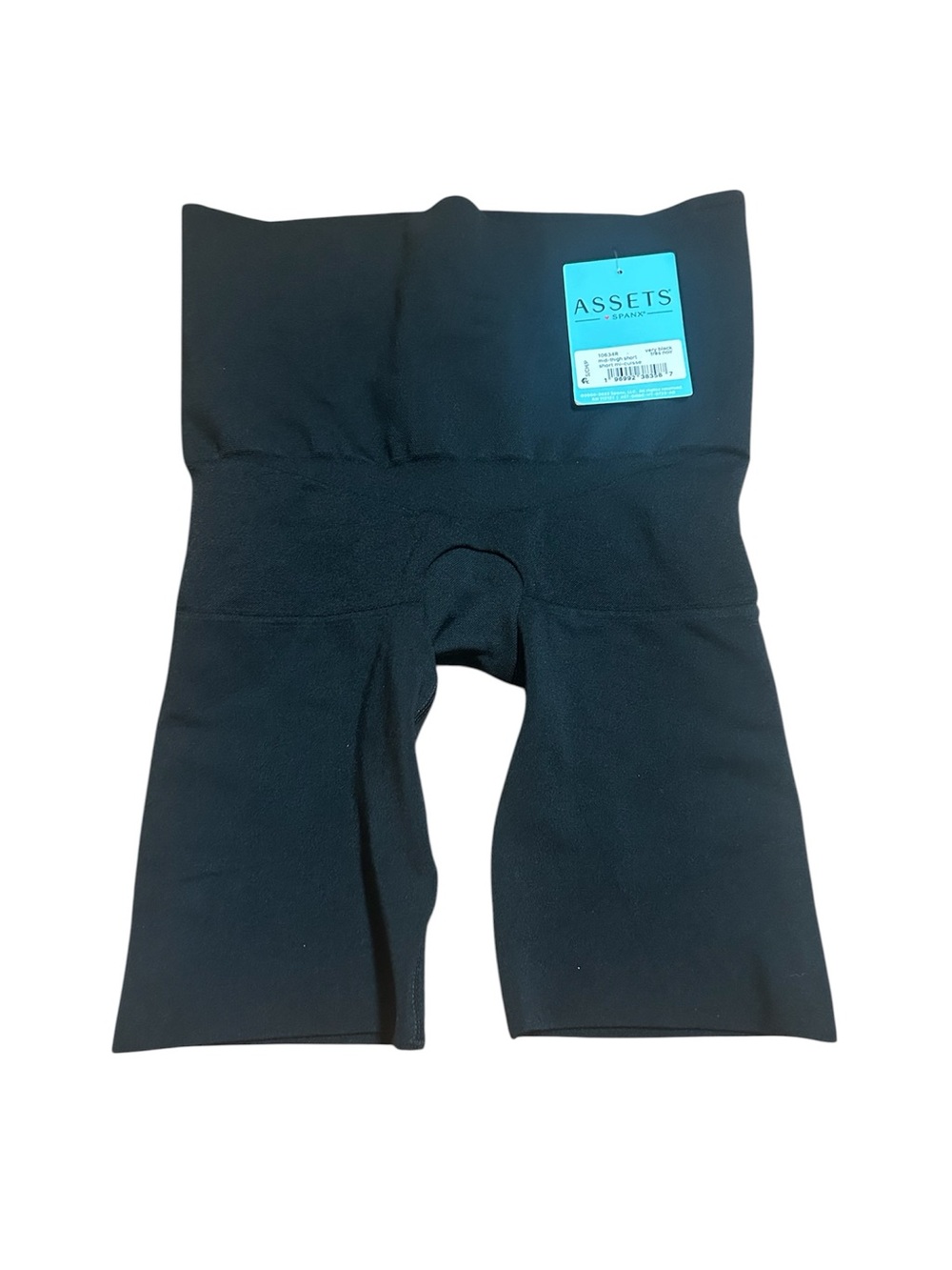ASSETS by Spanx  Black High-Waist Shaping Shorts